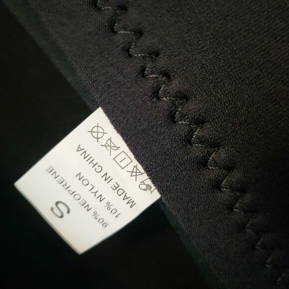 Zifumei Men's 3mm Shorty Front Zipper Wet Suit Size Small Black/Teal - Picture 5 of 6